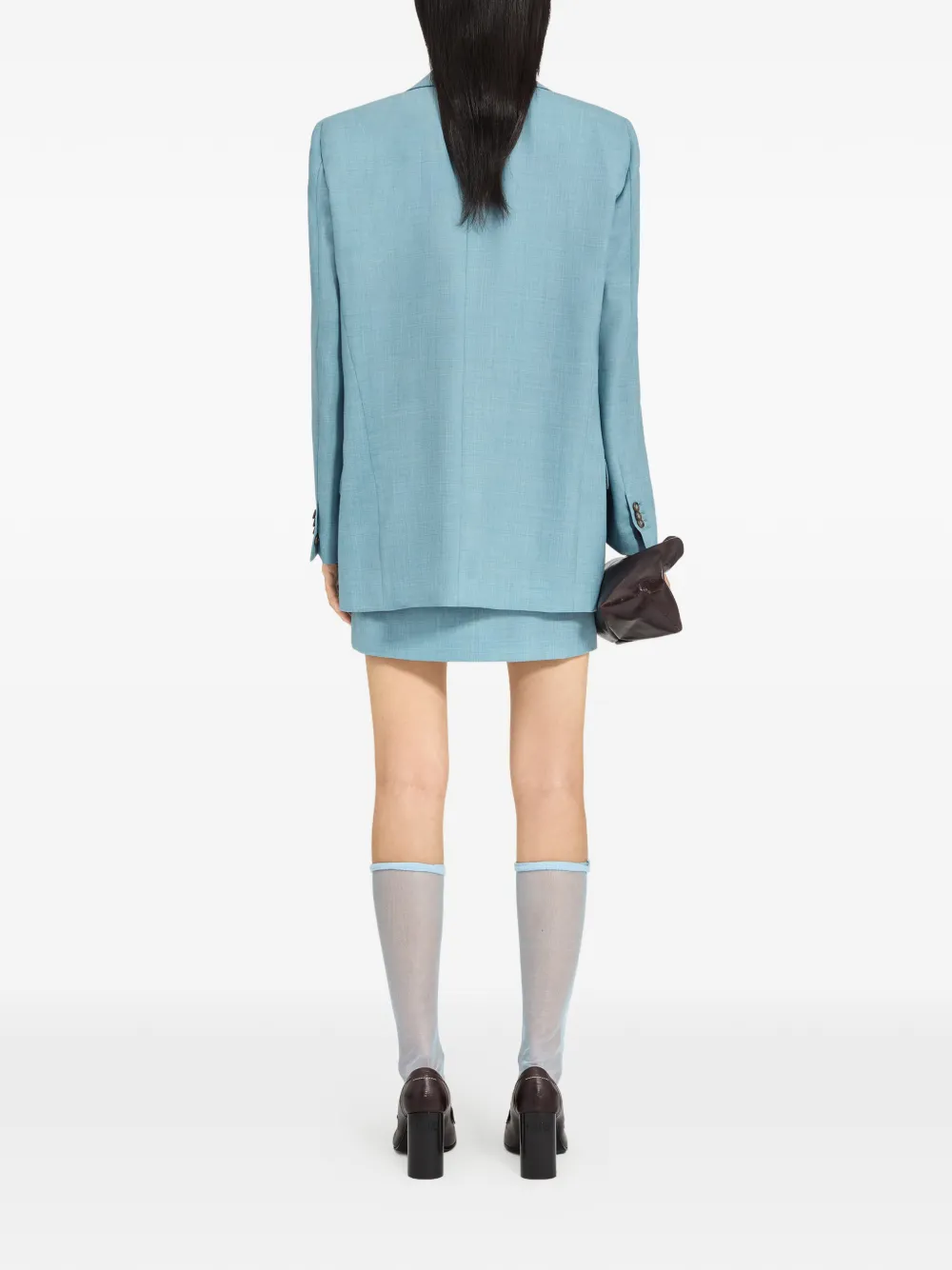 MM6 Maison Margiela Blazer met lange mouwen Blauw