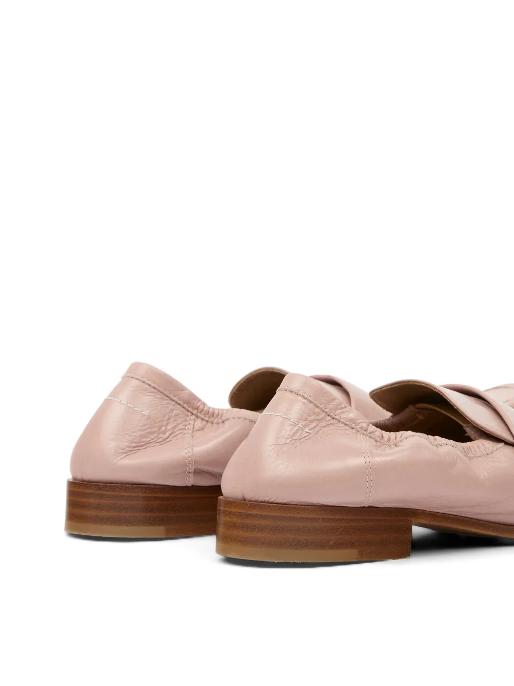 MM6 Maison Margiela Penny leren ballerina's met bandje Roze