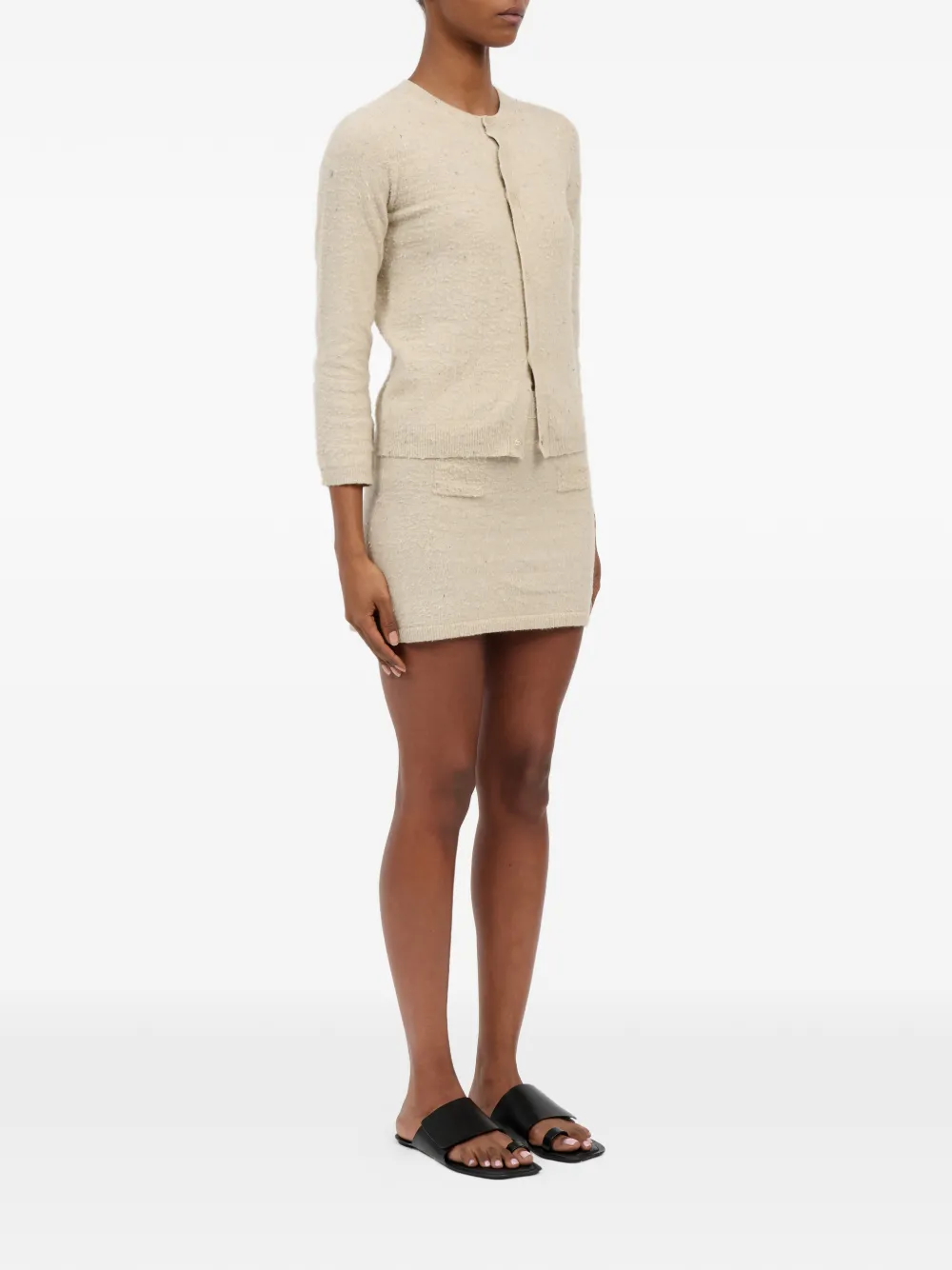 MM6 Maison Margiela Grofgebreid vest Beige