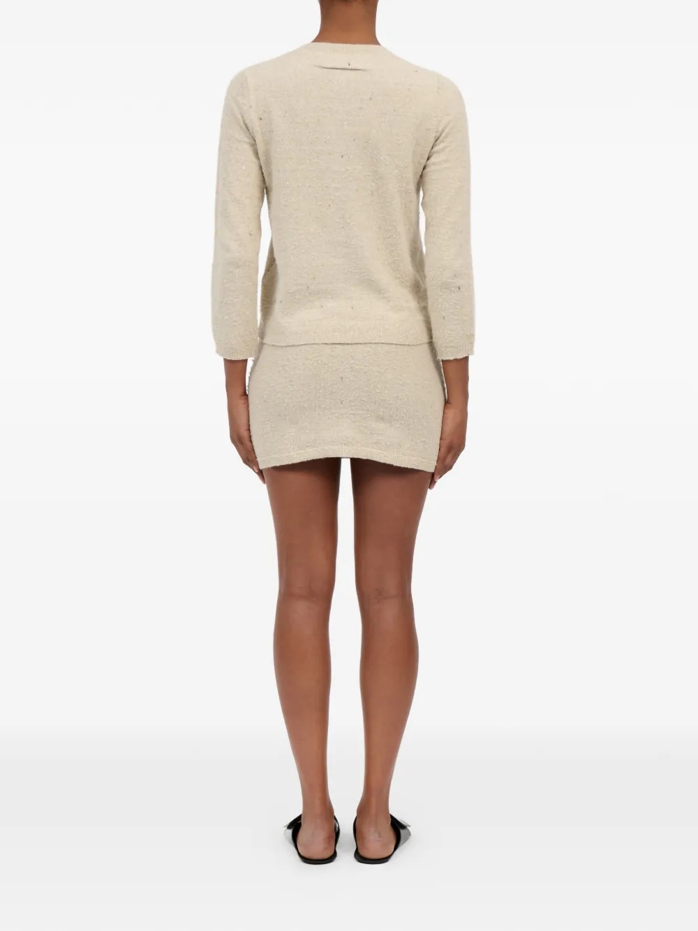 MM6 Maison Margiela Grofgebreid vest Beige
