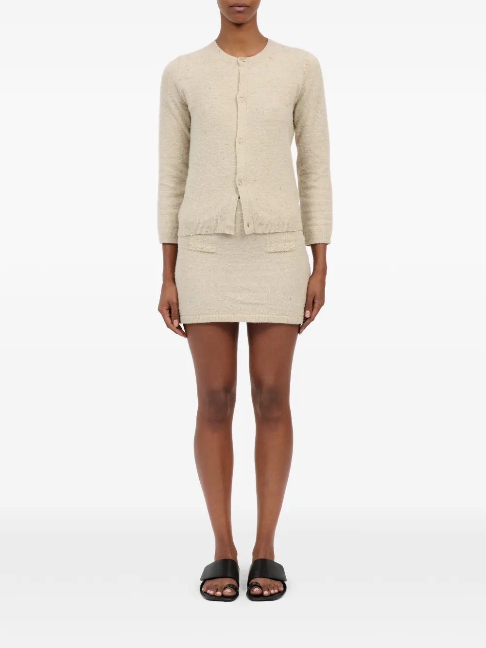 MM6 Maison Margiela Grofgebreid vest Beige