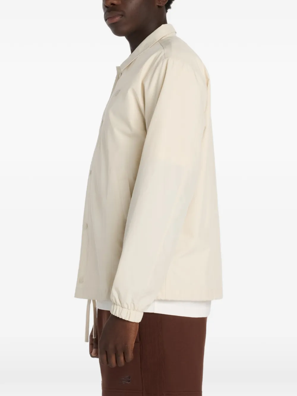 New Balance Shirtjack met grafische print Beige