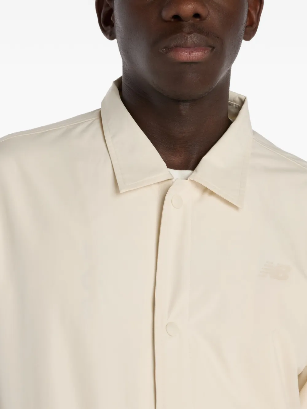 New Balance Shirtjack met grafische print Beige