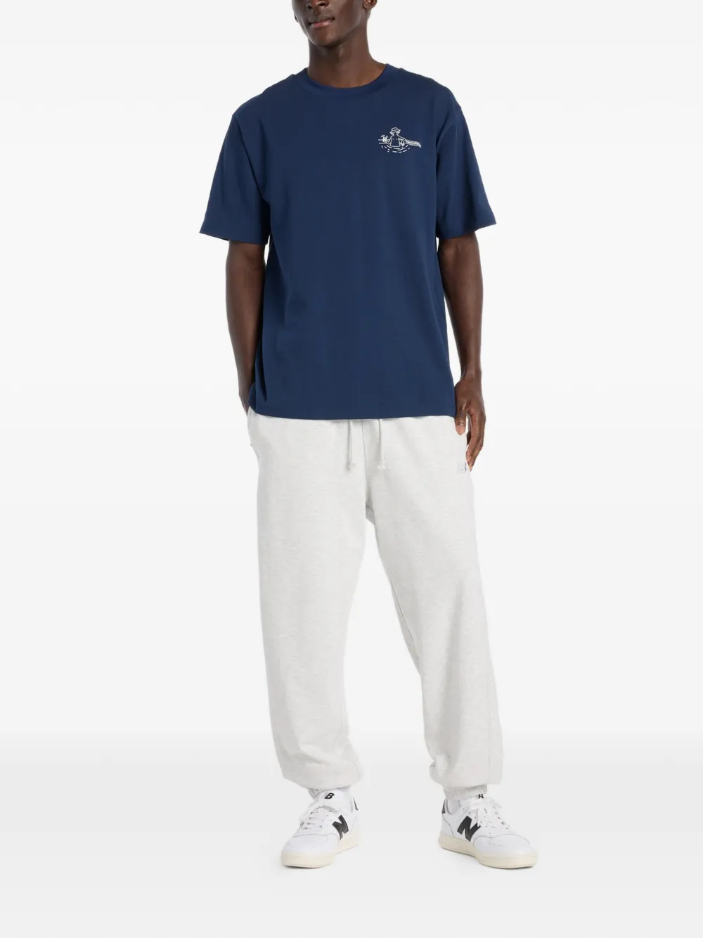 New Balance Fountain T-shirt met print Blauw