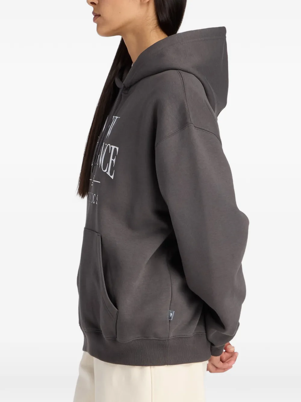 New Balance Hoodie met geborduurd logo Zwart