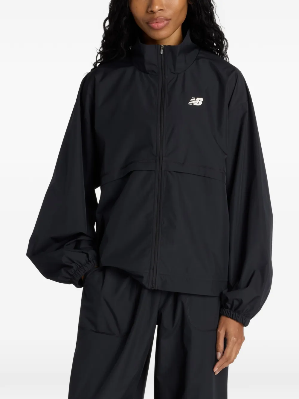 New Balance Trackside woven jacket - Nero