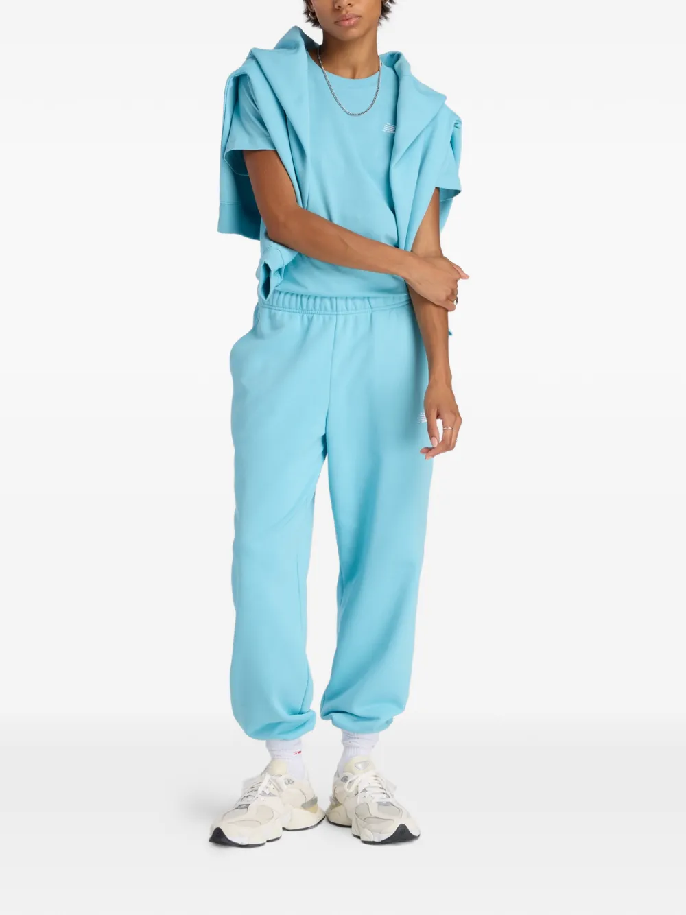 New Balance Trainingsbroek met logo Blauw