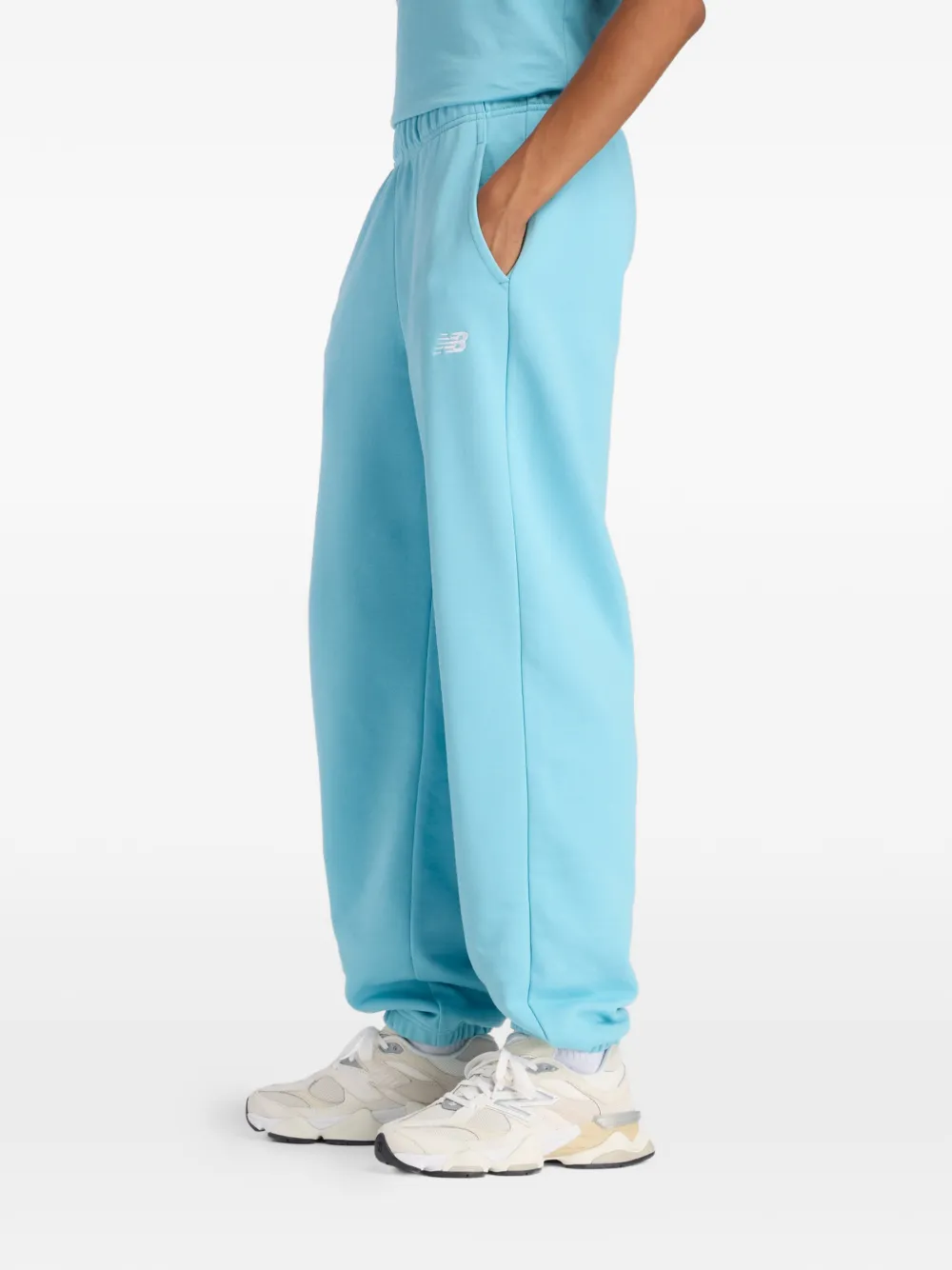 New Balance Trainingsbroek met logo Blauw