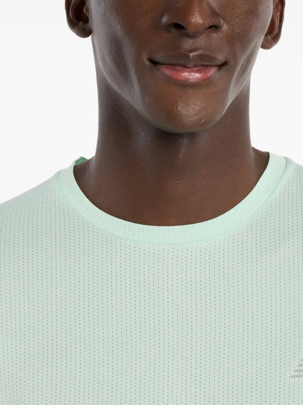 New Balance T-shirt met jacquard Groen