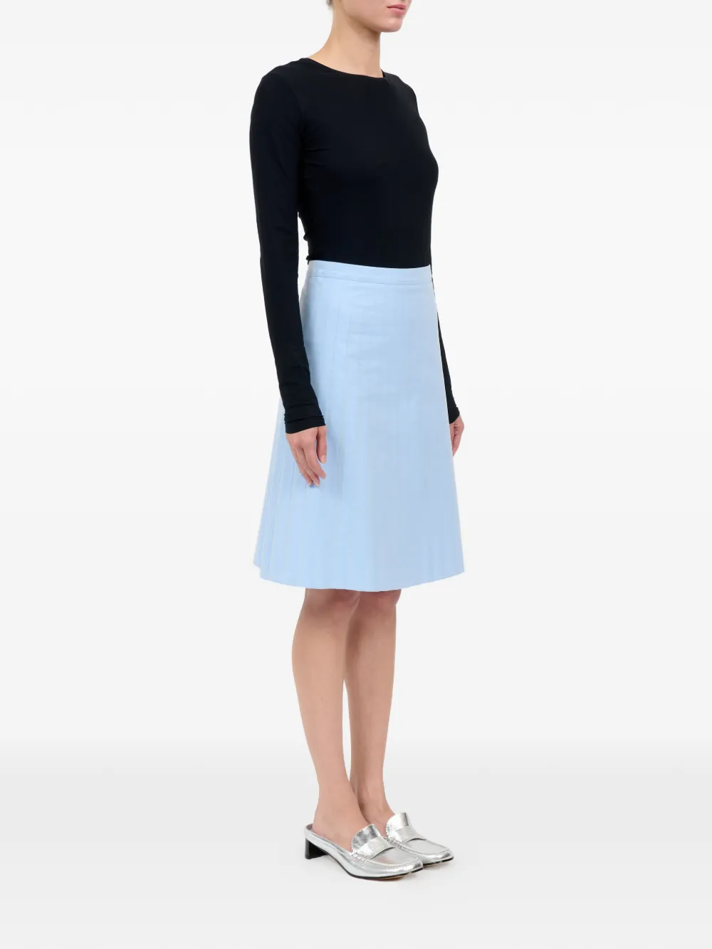 MM6 Maison Margiela Gestreepte mini-rok Blauw