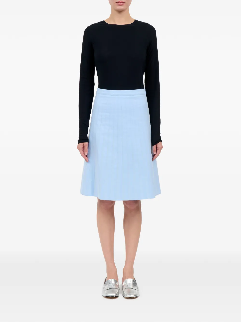 MM6 Maison Margiela Gestreepte mini-rok Blauw