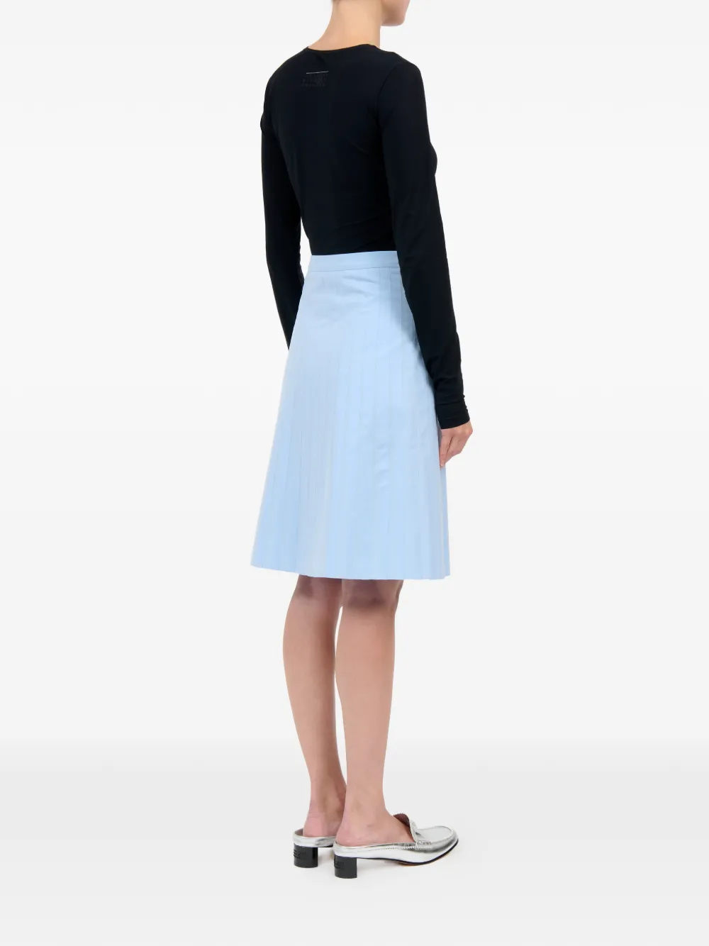 MM6 Maison Margiela Gestreepte mini-rok Blauw