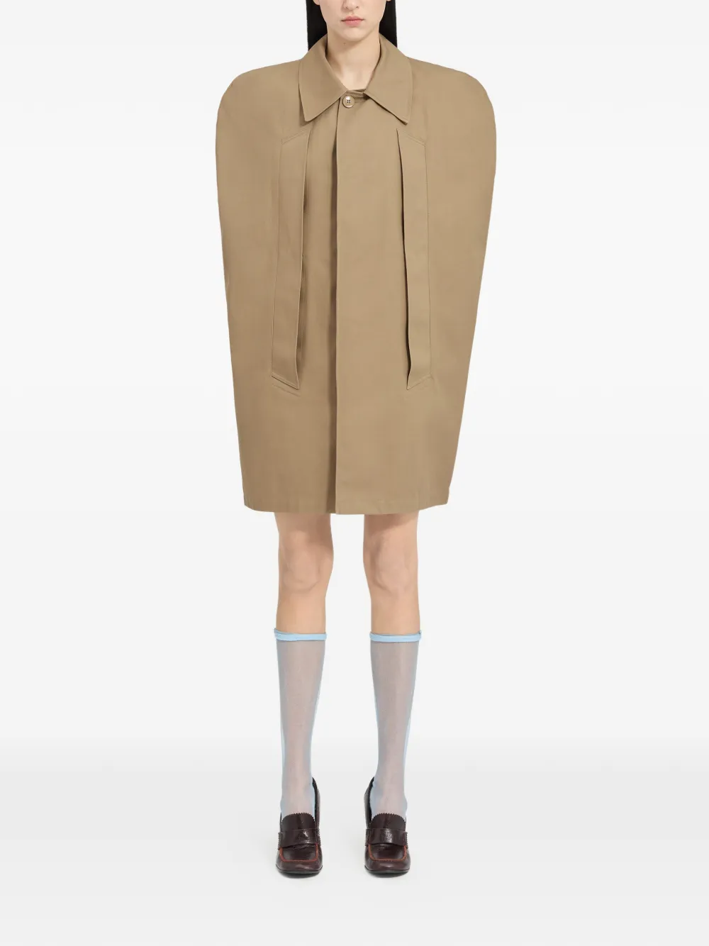 MM6 Maison Margiela Katoenen jas Bruin