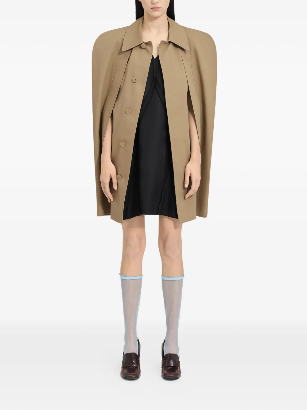 MM6 Maison Margiela Katoenen jas Bruin