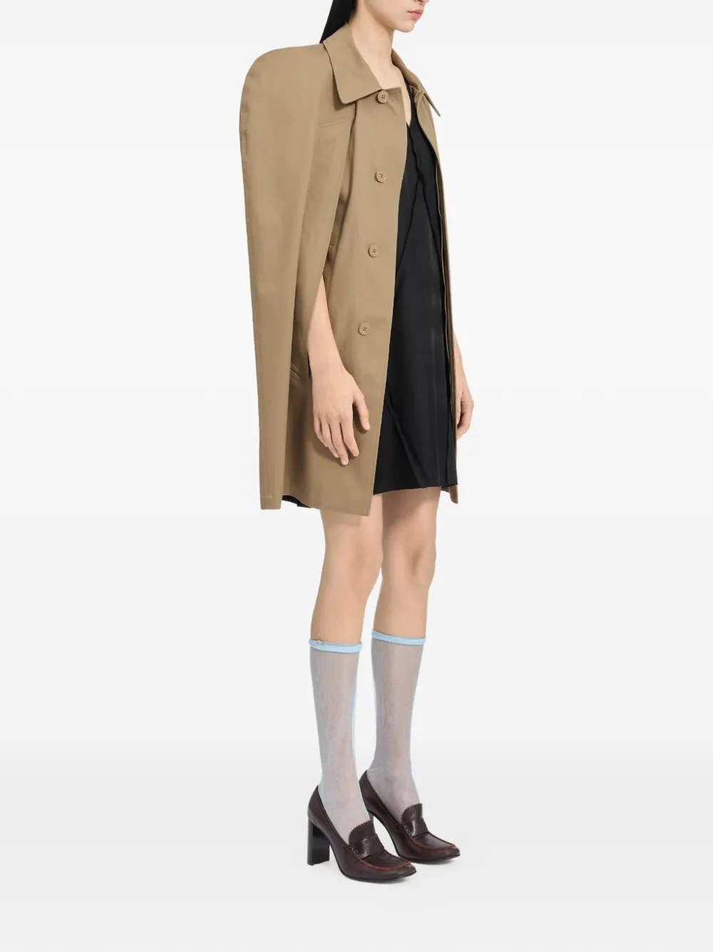 MM6 Maison Margiela Katoenen jas Bruin