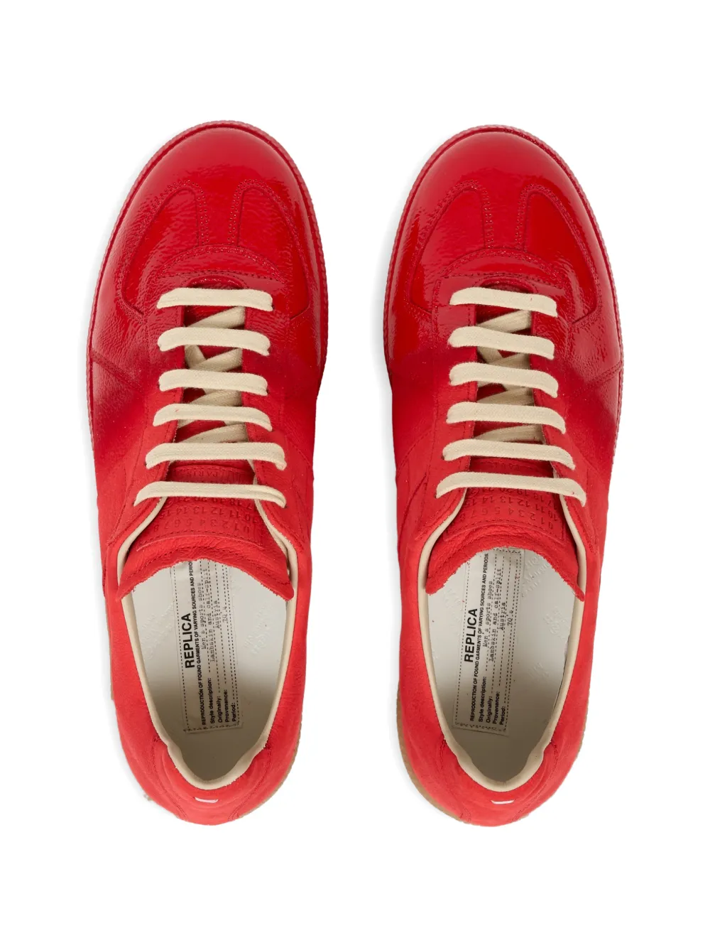 Maison Margiela Replica lakleren sneakers Rood