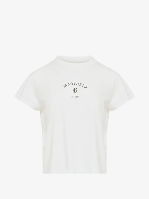 MM6 Maison Margiela Camiseta decote careca com estampa
