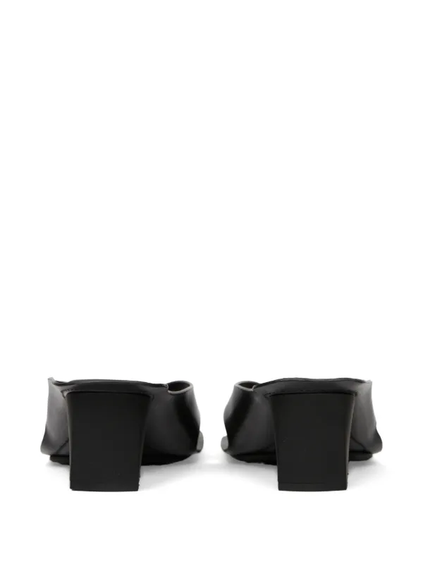 MM6 Maison Margiela Anatomic レザーミュール | ブラック | FARFETCH JP