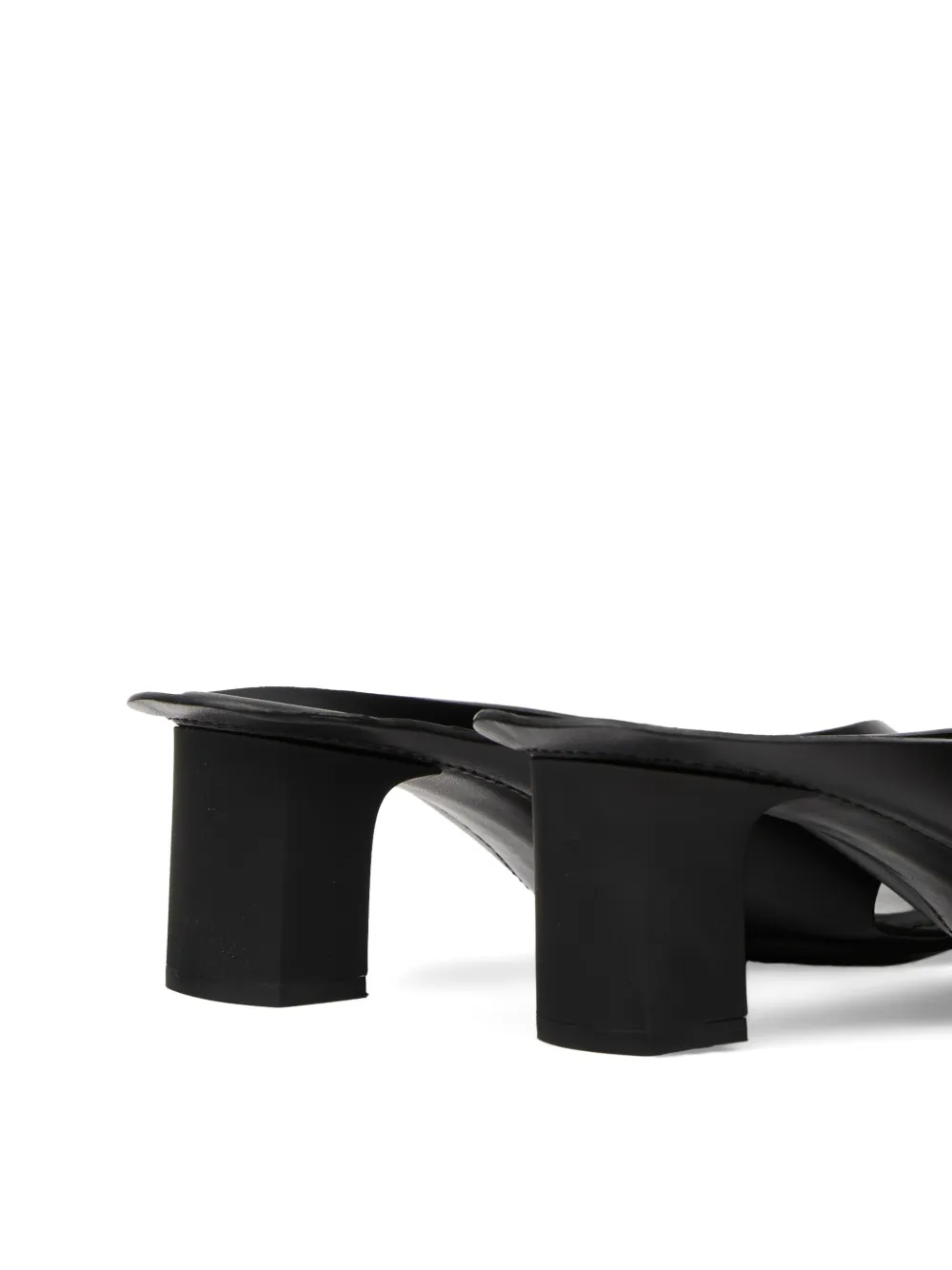 MM6 Maison Margiela Anatomic leren muiltjes Zwart