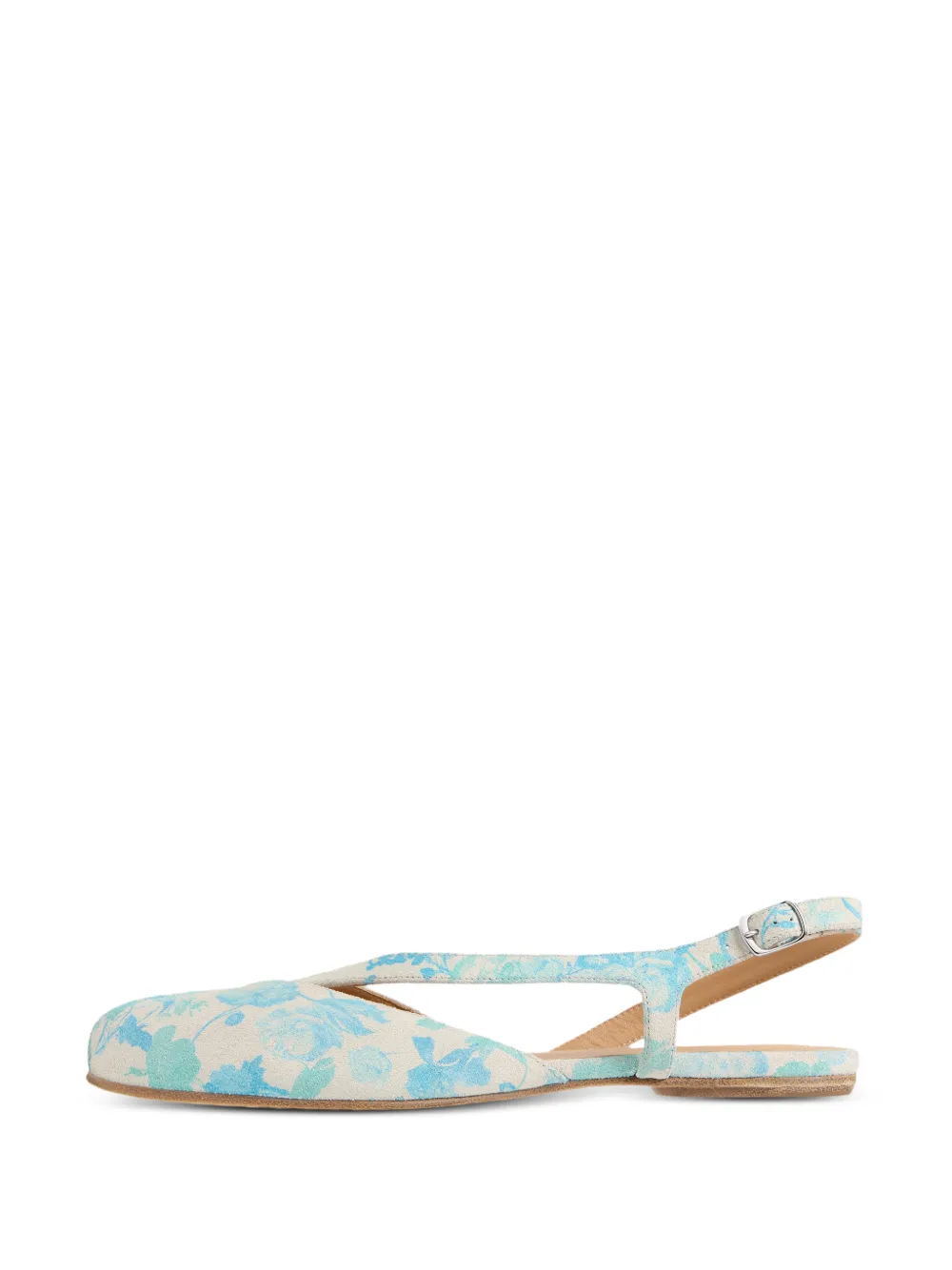 Maison Margiela Tabi Slingback Pumps In Blue