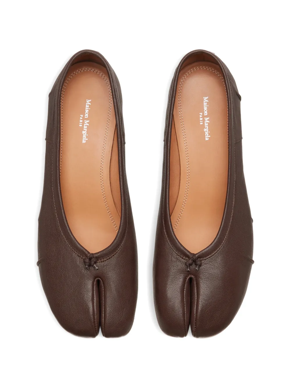 Maison Margiela Tabi ballet flats Bruin