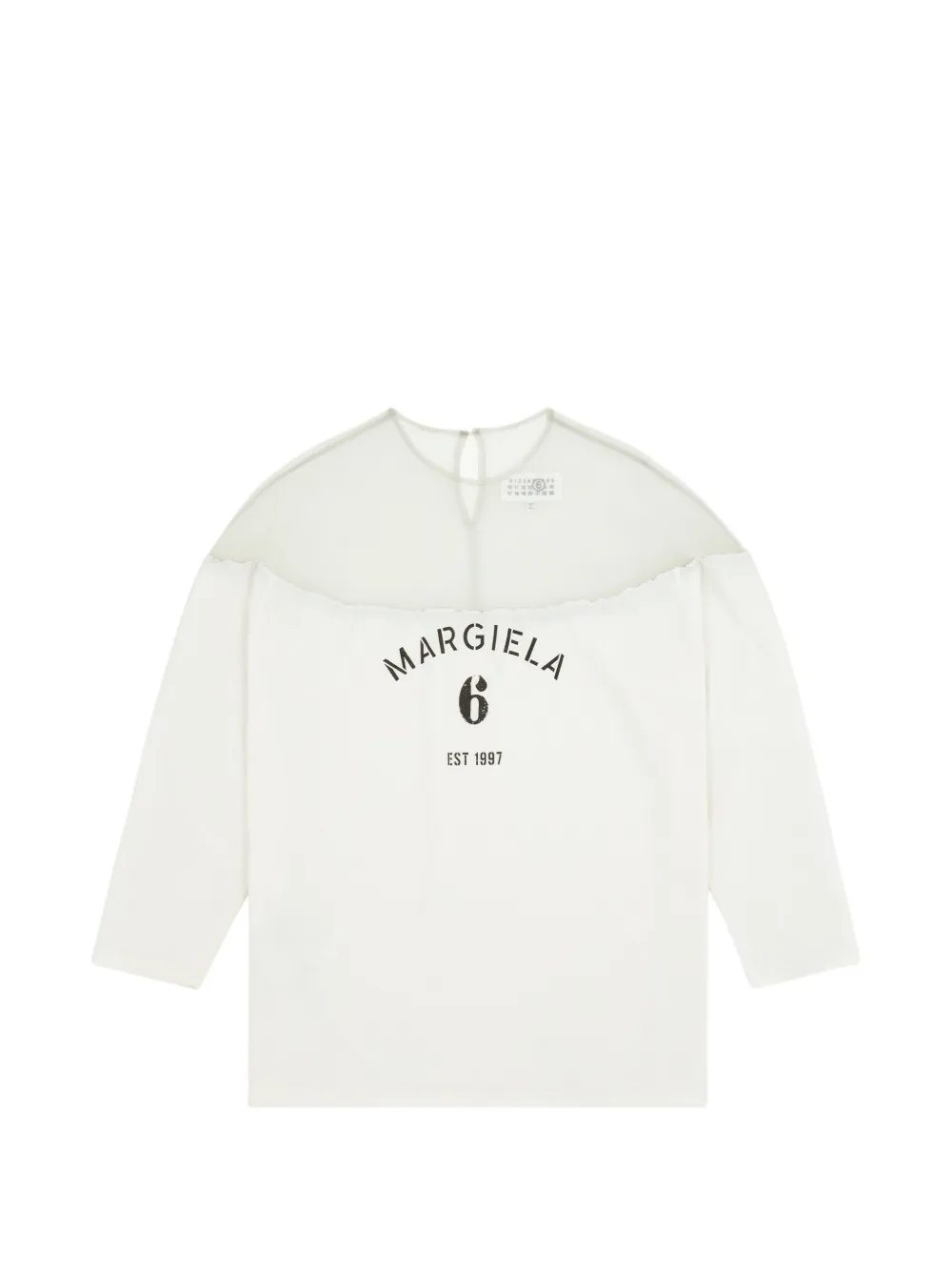 MM6 Maison Margiela T-Shirt mit Logo - Weiß