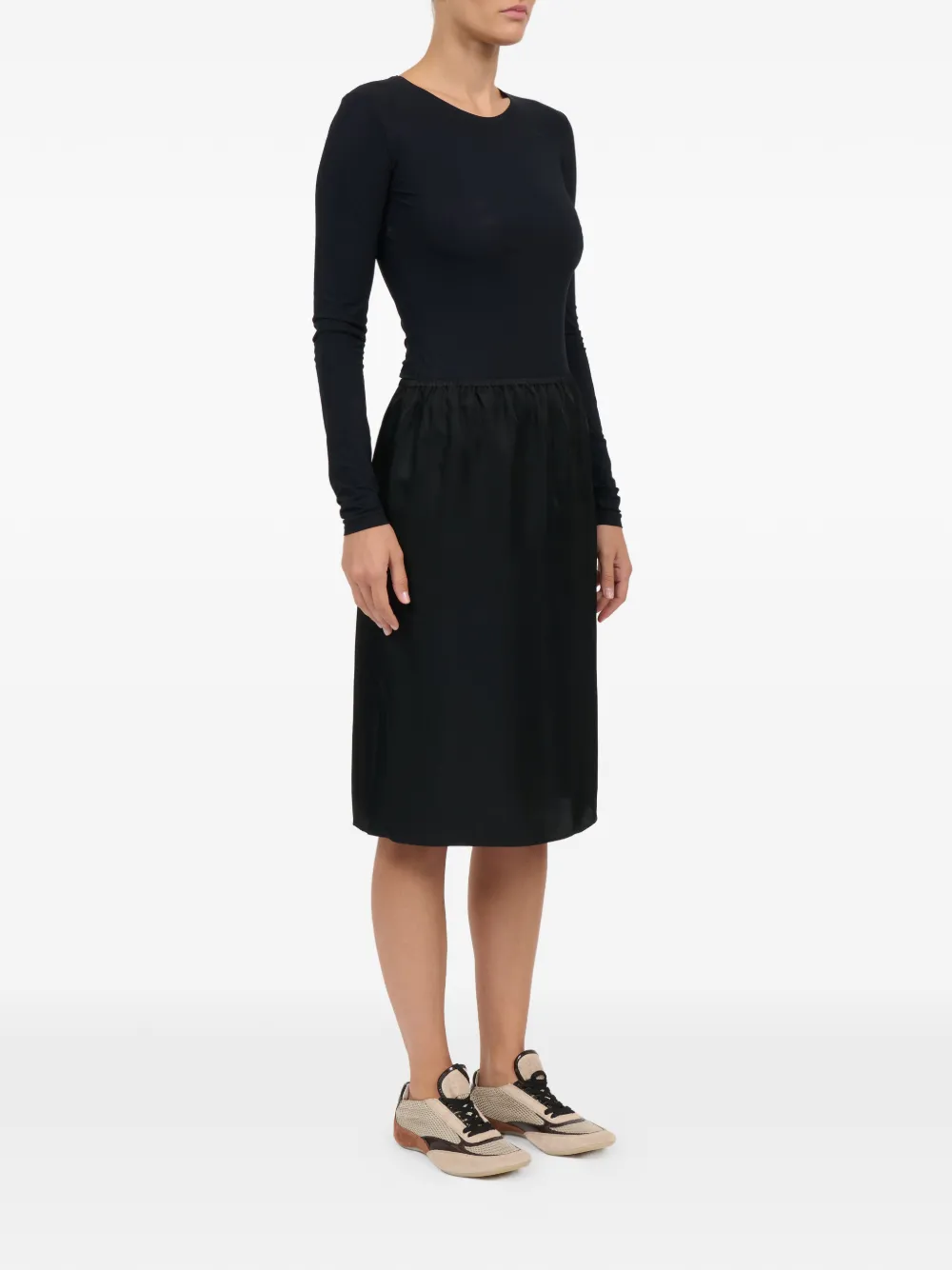 MM6 Maison Margiela Elastische midi-rok Zwart