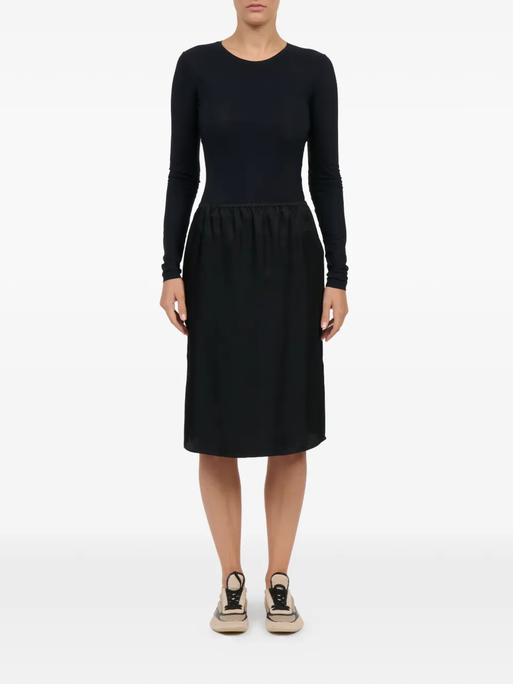 MM6 Maison Margiela Elastische midi-rok Zwart