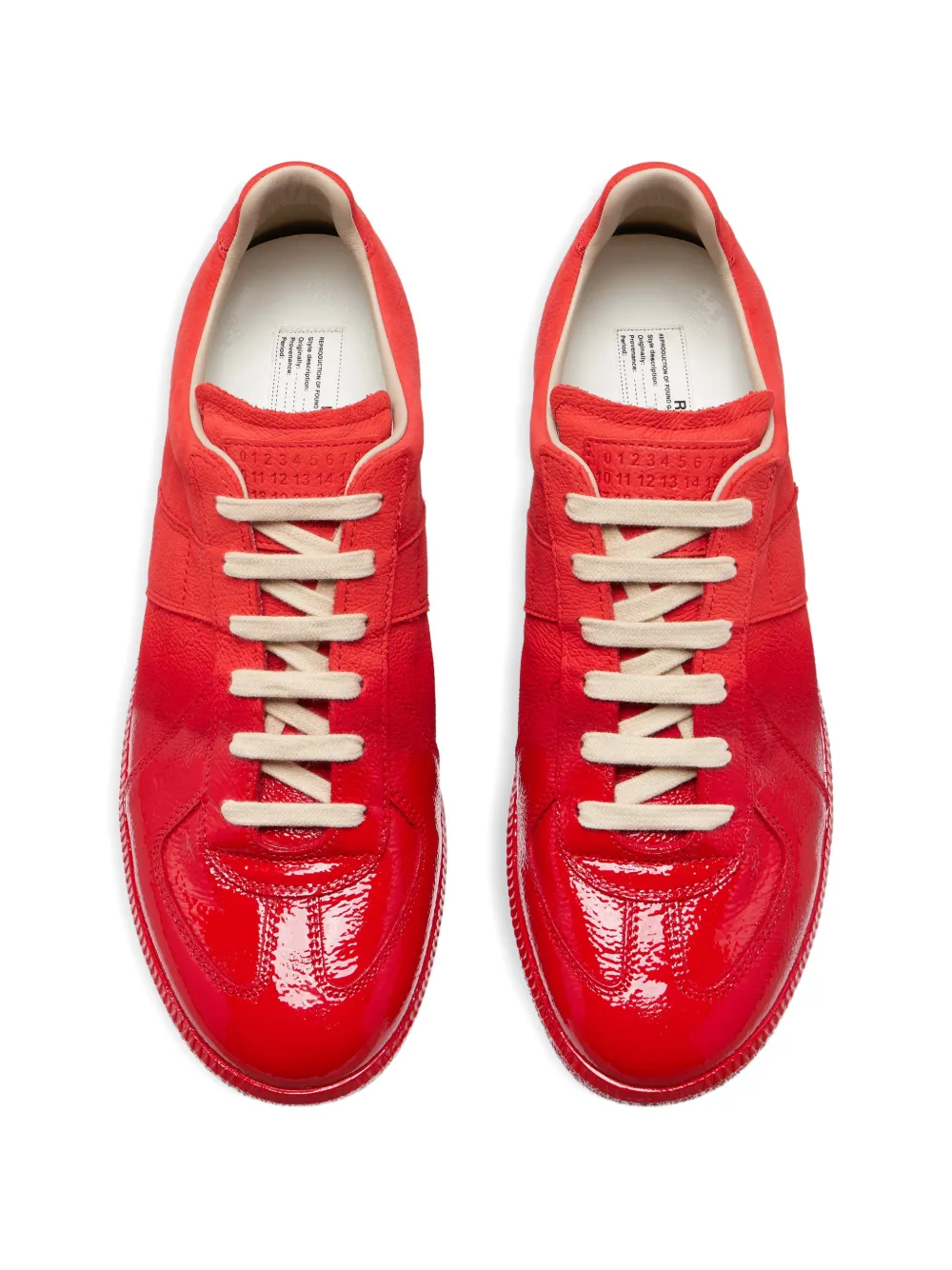 Maison Margiela Replica leren sneakers Rood