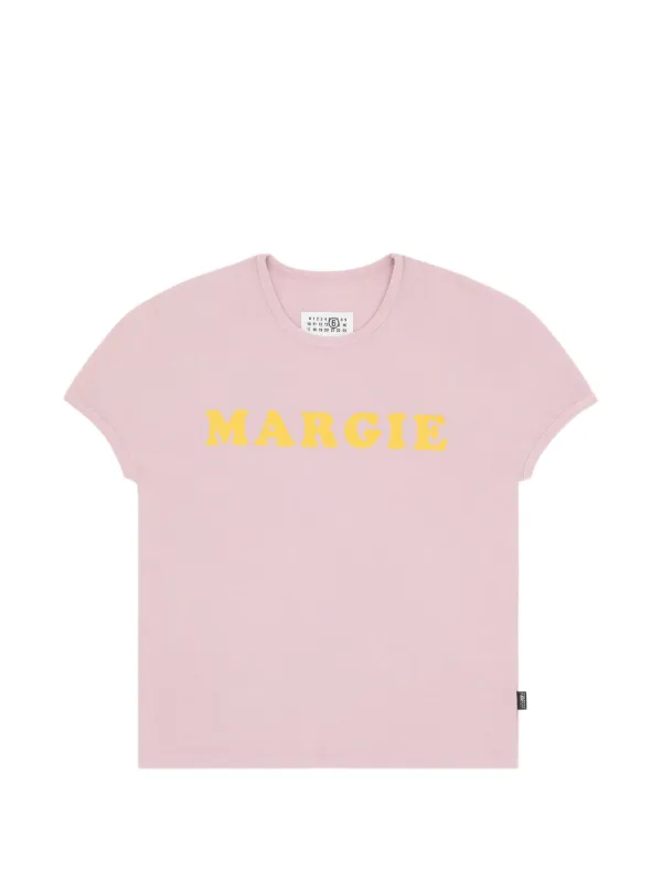 MM6 Maison Margiela Jersey T-shirt in Pink