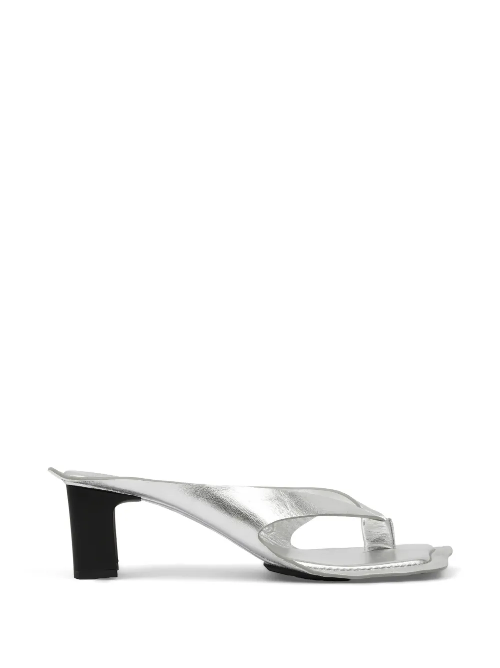 MM6 Maison Margiela Infradito metallizzate - Argento