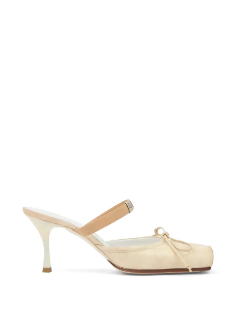 MM6 Maison Margiela square toe bow mules
