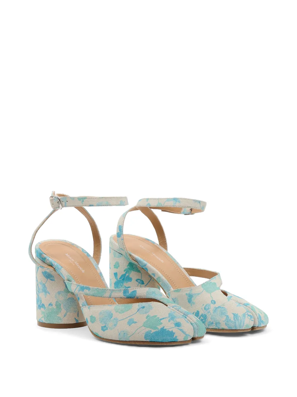Maison Margiela Tabi pumps met bloemenprint Beige