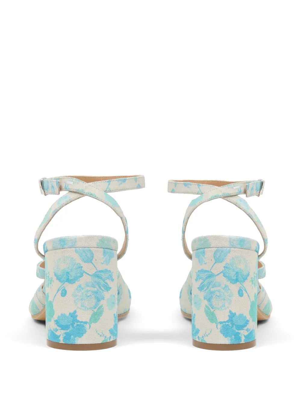 Maison Margiela Tabi pumps met bloemenprint Beige