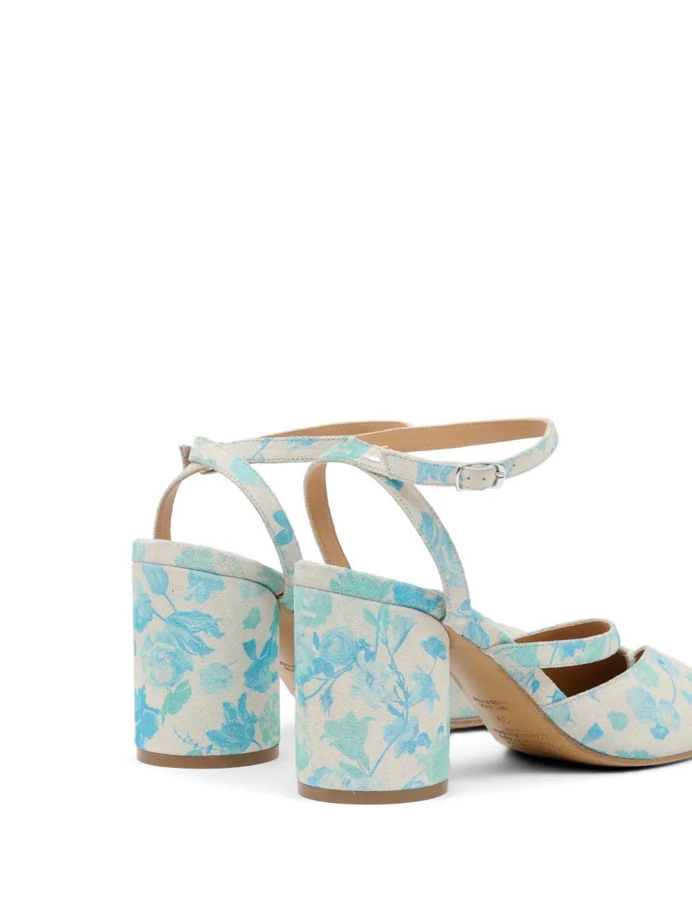 Maison Margiela Tabi pumps met bloemenprint Beige