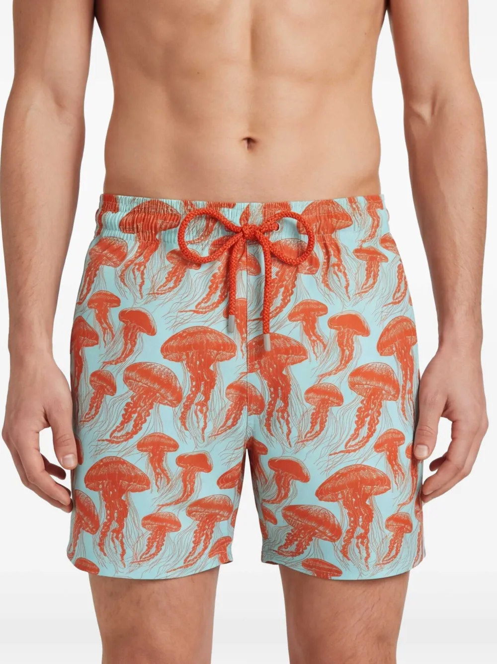 Vilebrequin Zwembroek met print Blauw
