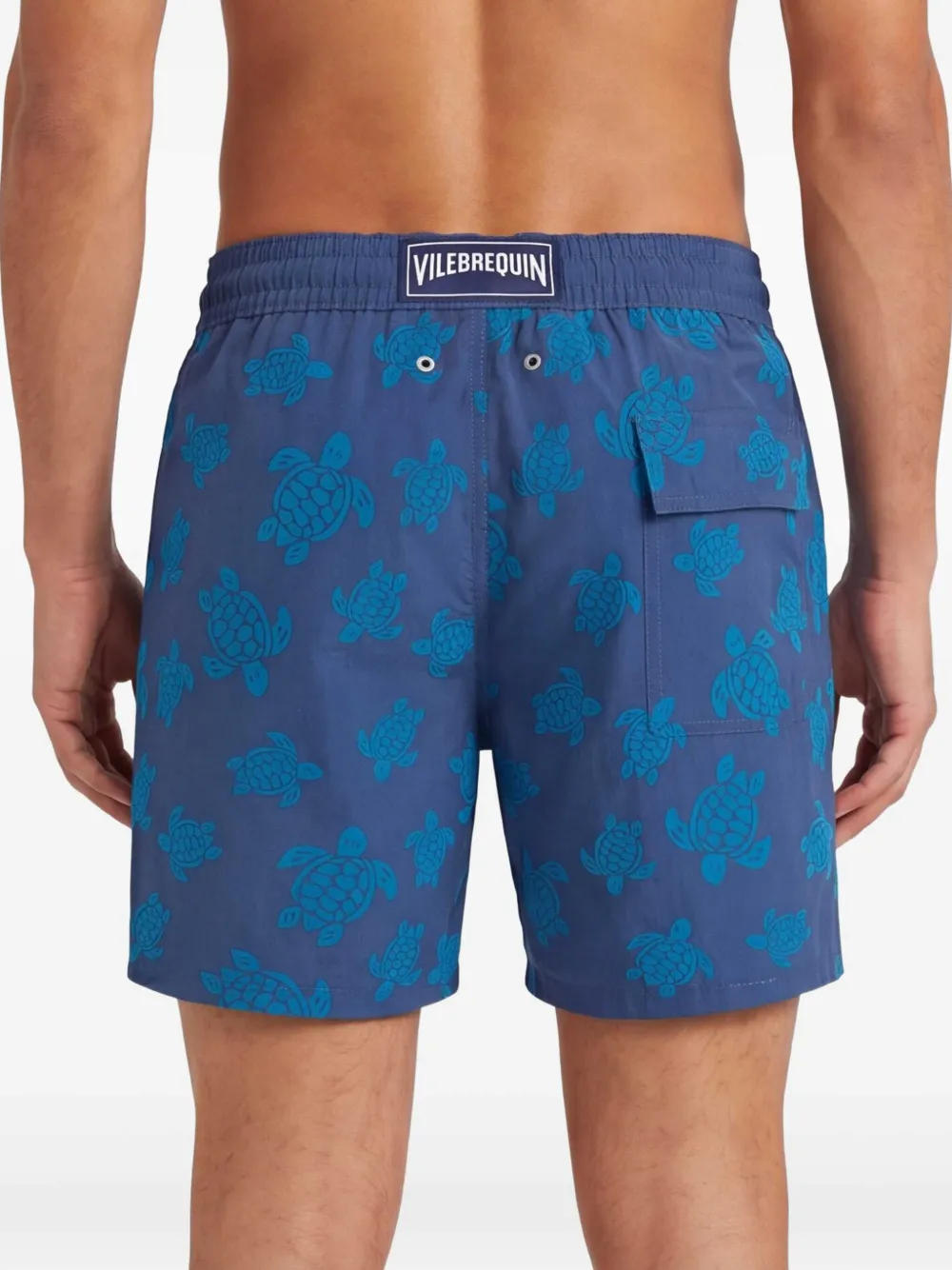 Vilebrequin Ronde des Tortues shorts met trekkoord en print Blauw
