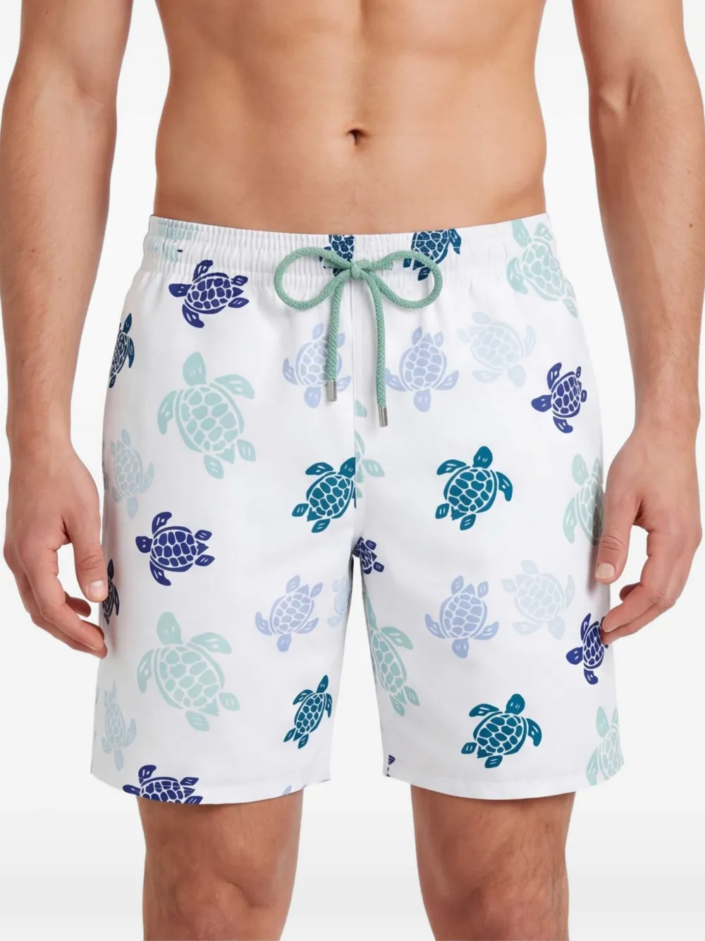 Vilebrequin Zwembroek met schildpadprint Wit