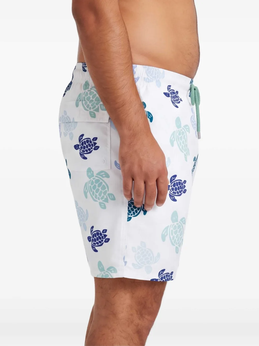 Vilebrequin Zwembroek met schildpadprint Wit