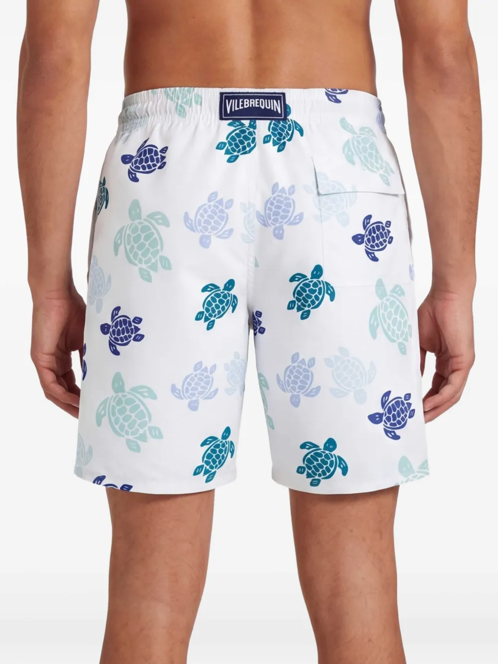 Vilebrequin Zwembroek met schildpadprint Wit