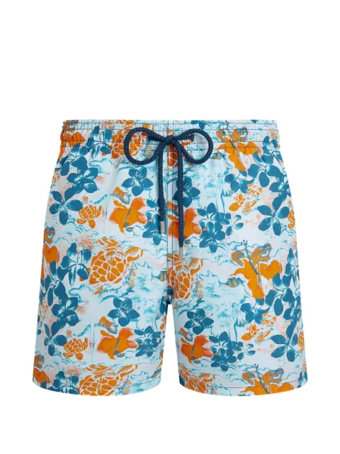Vilebrequin jungle turtles print swim shorts
