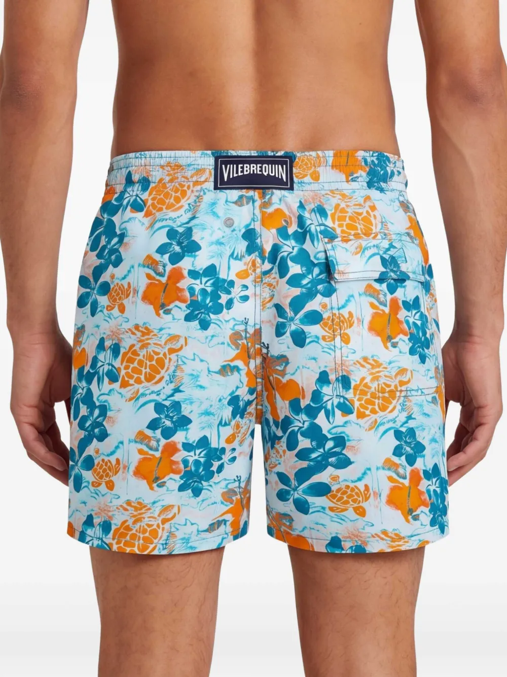 Vilebrequin Zwembroek met schildpadprint Wit