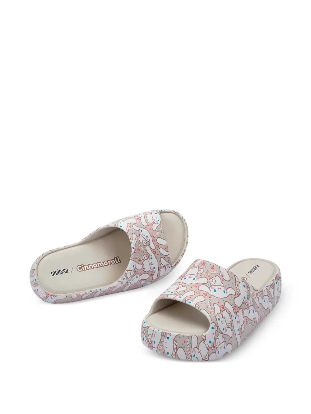 Melissa x Hello Kitty and Friends Free slippers met plateauzool Beige
