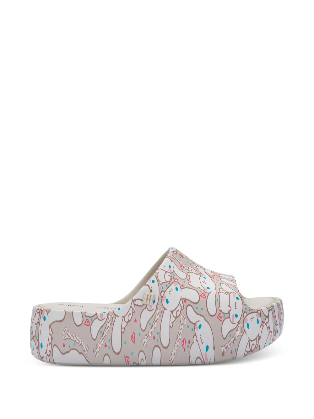 Melissa x Hello Kitty and Friends Free slippers met plateauzool Beige