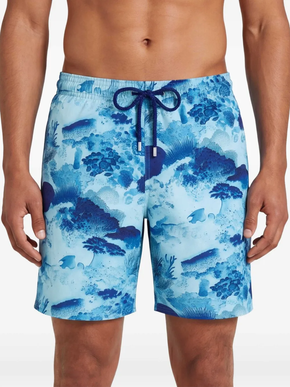 Vilebrequin Zwembroek met print Blauw