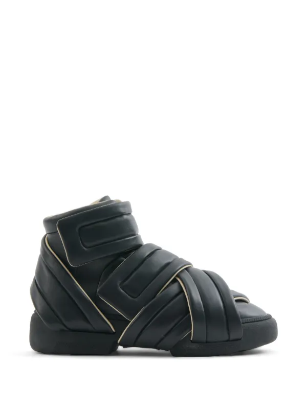 Maison Margiela Future Show レザースニーカー | ブラック | FARFETCH JP