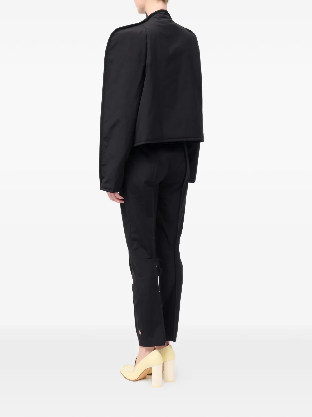 MM6 Maison Margiela クロップド ジャケット | ブラック | FARFETCH JP