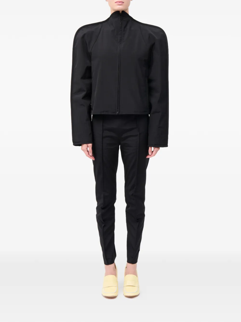 mm6 Maison Margiela クロップドジャケット MM6 Maison Margiela クロップド ジャケット | ブラック | FARFETCH JP
