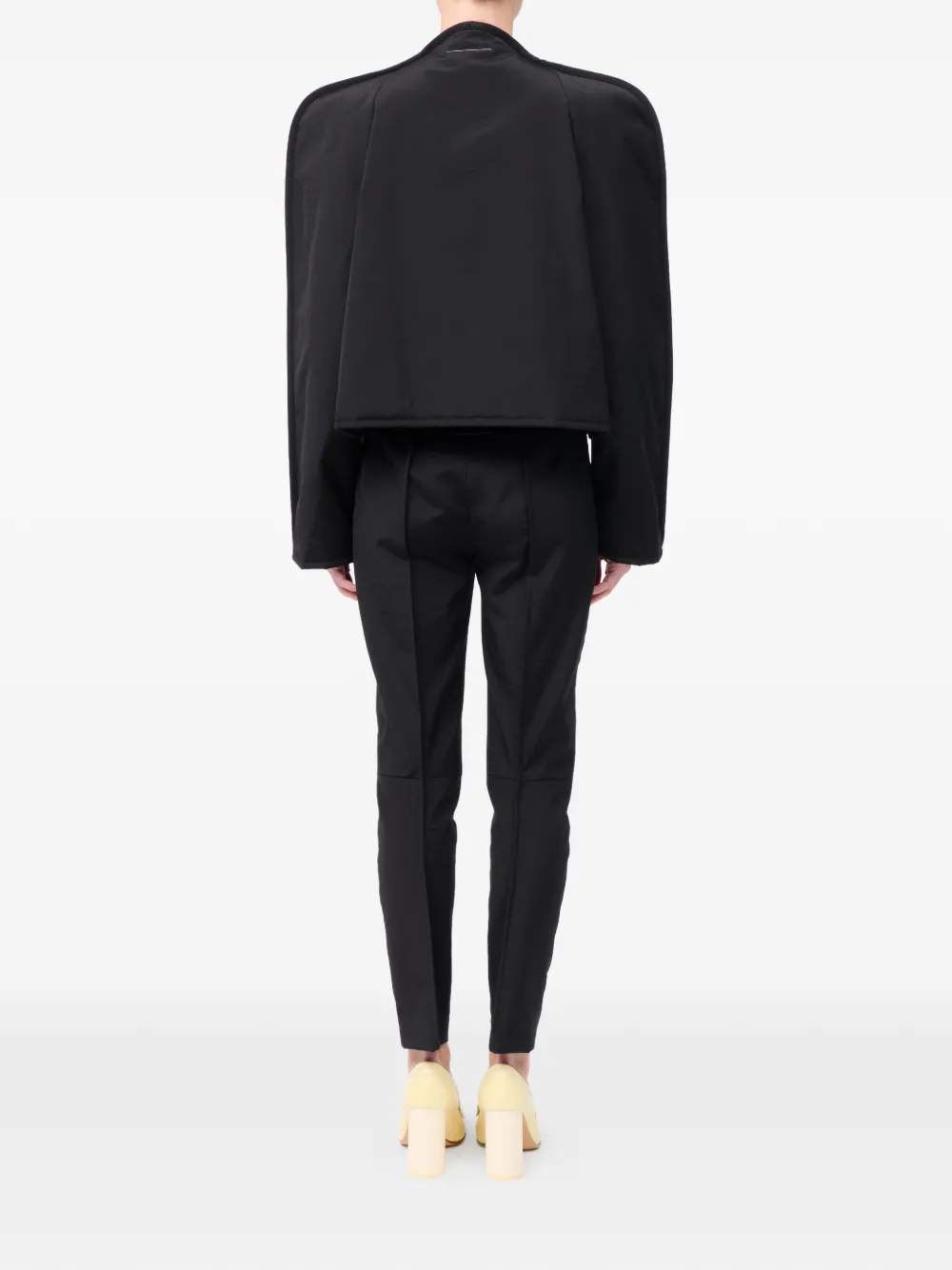 MM6 Maison Margiela クロップド ジャケット | ブラック | FARFETCH JP