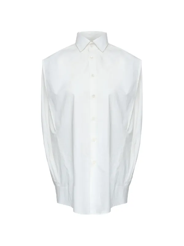 MM6 Maison Margiela ノースリーブシャツ | ホワイト | FARFETCH JP